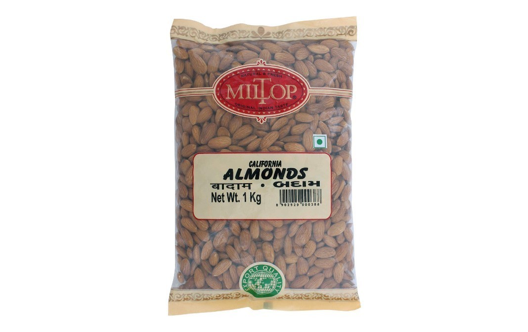 Miltop California Almonds    Pack  1 kilogram